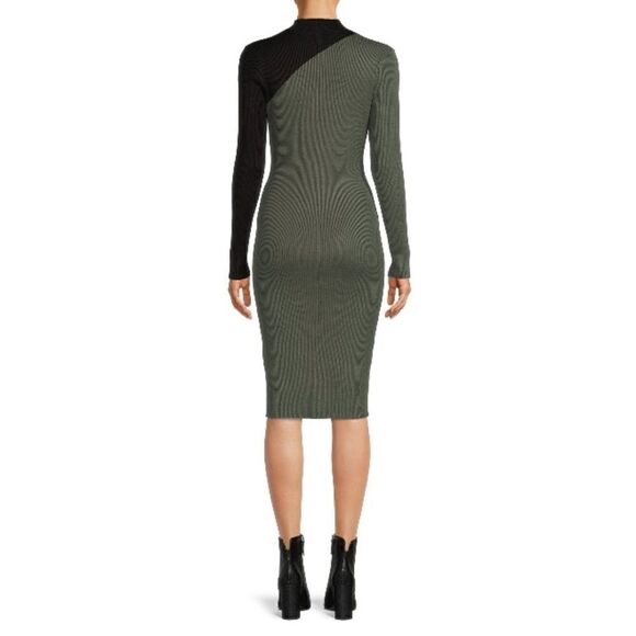 Women’s Juniors Funnel Neck Ribbed Dresses 2-Pack Size XS - Picture 4 of 9